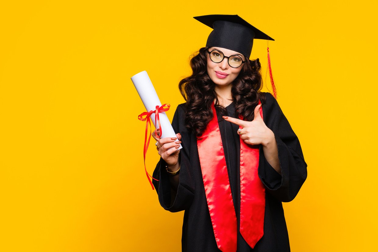 Graduate Celebrating Graduation